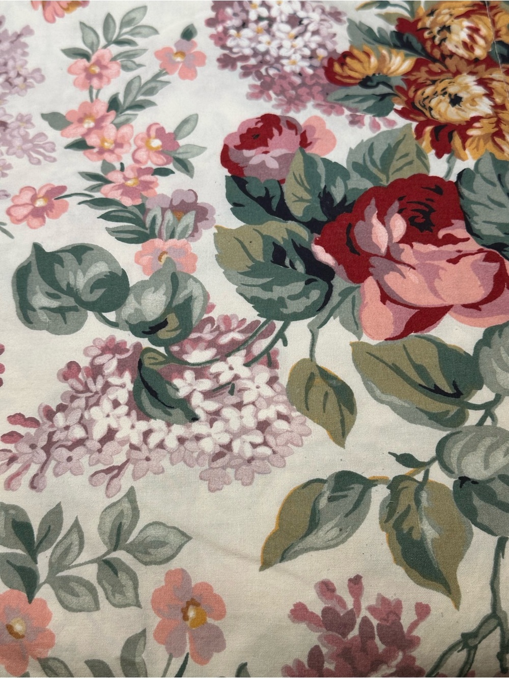 NWOT vintage Ralph Lauren Allison Collection Twin Flat Sheet 1987